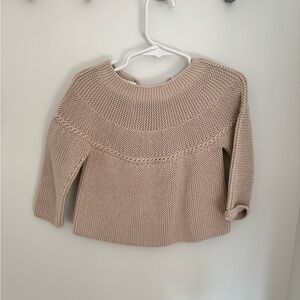 Zara Baby Cream Knit Top